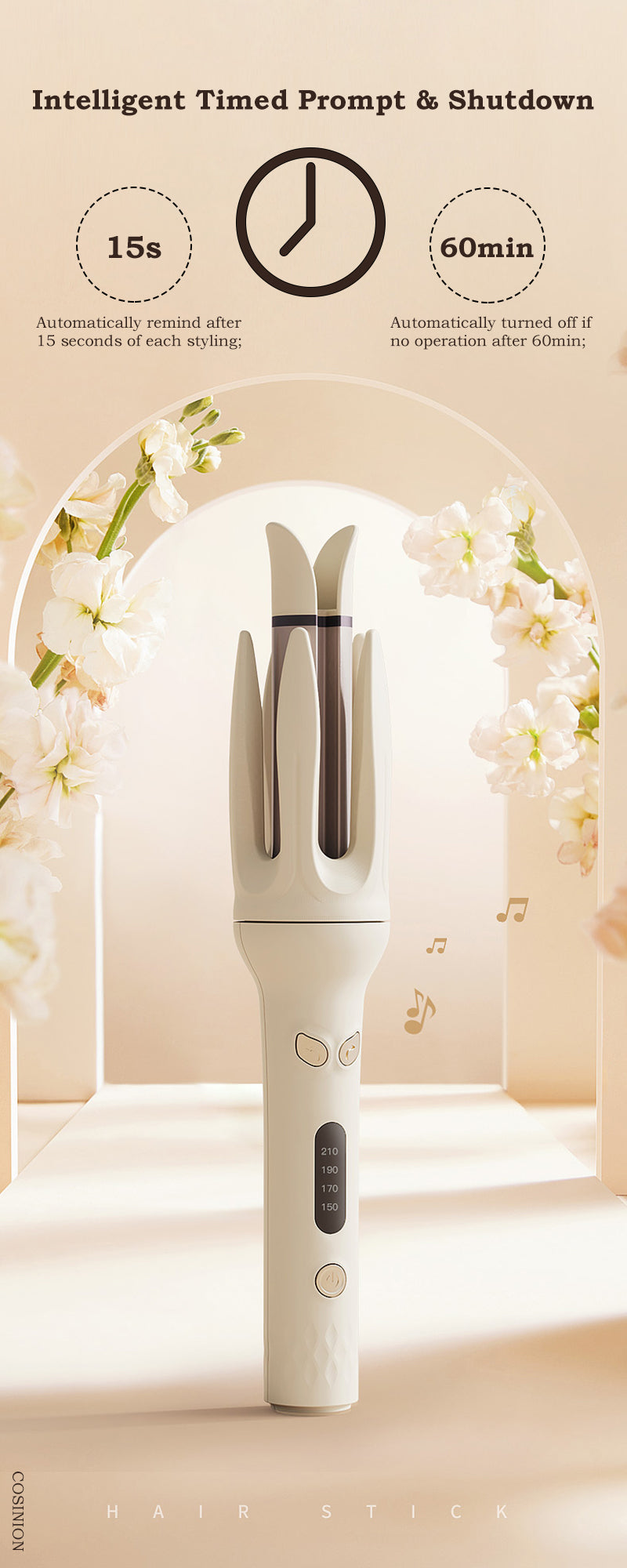 AuroraWave Pro® Automatic Hair Curler