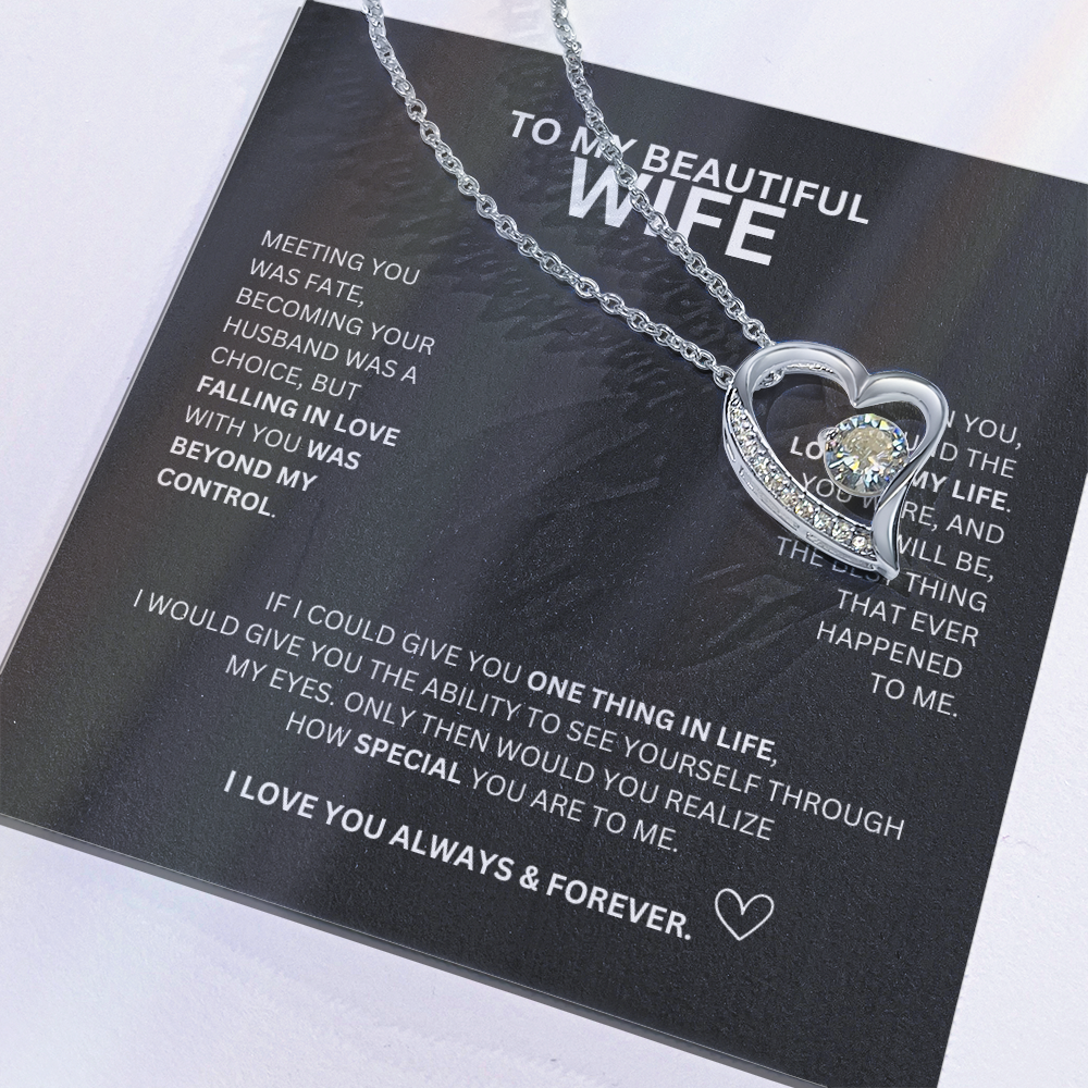 Forever Love Necklace To My Beautiful Wife