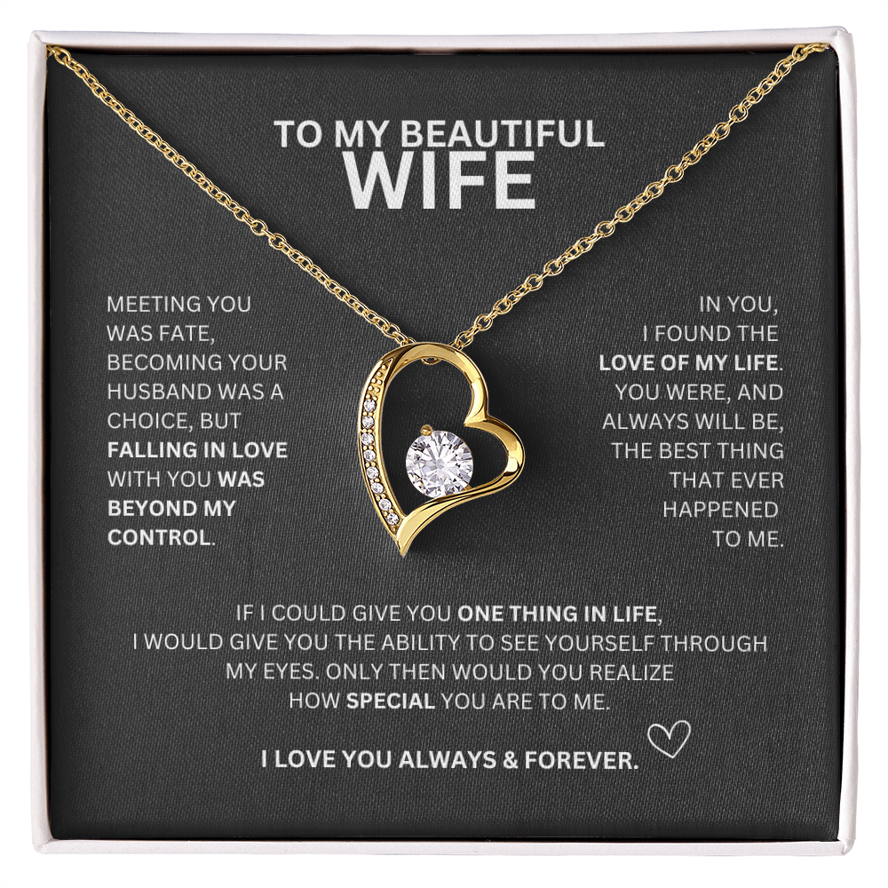 Forever Love Necklace To My Beautiful Wife