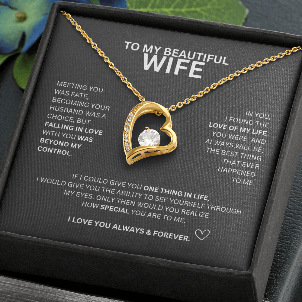 Forever Love Necklace To My Beautiful Wife